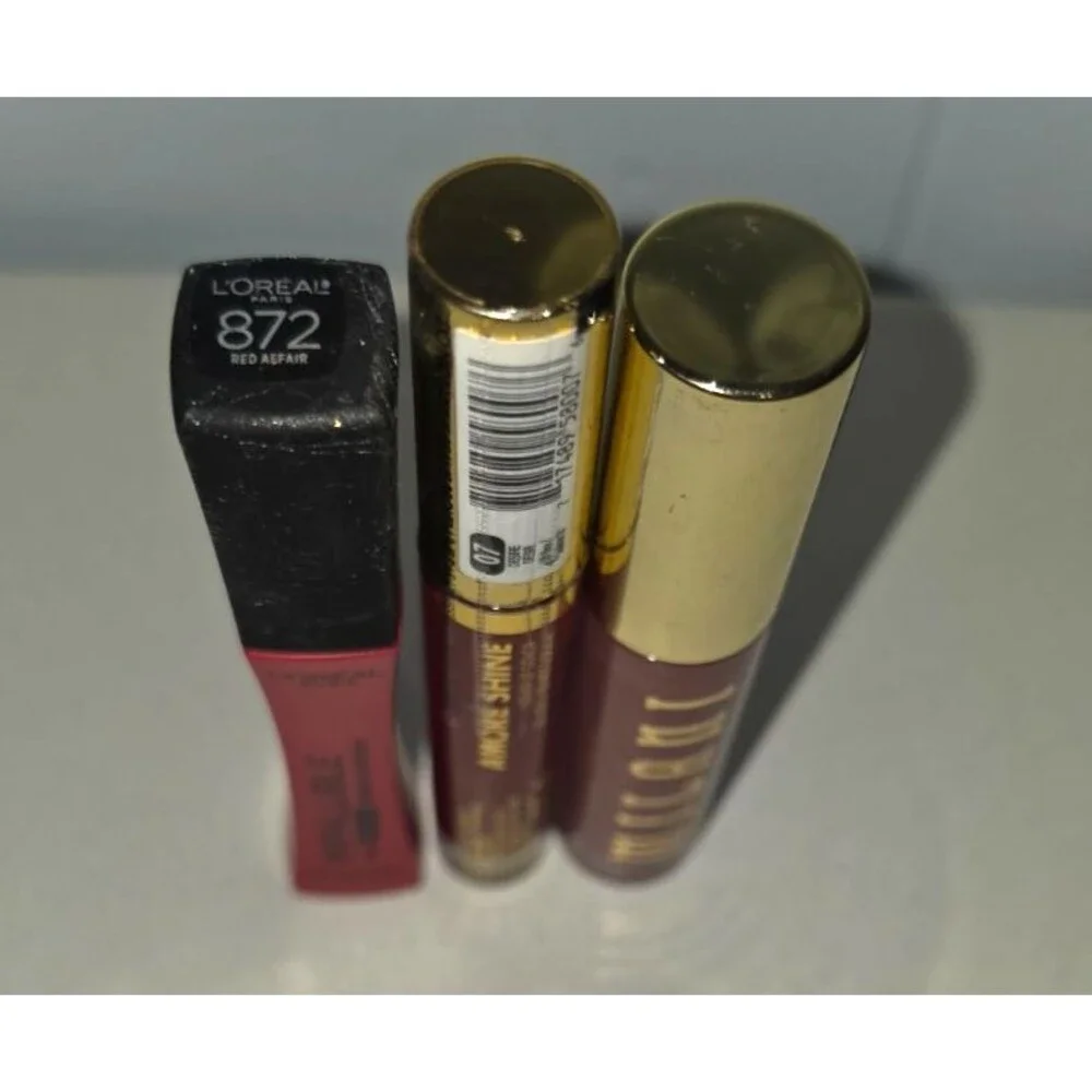 Lot of 3 Milani Loreal Paris Infallible Matte Liquid Lipstick PInk Rosewood